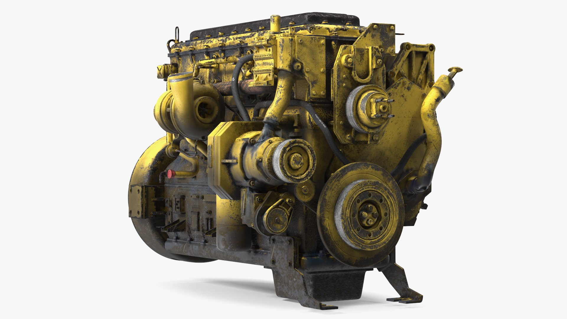 Used Dirty Tractor Diesel Engine model - TurboSquid 2183849
