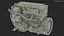 Used Dirty Tractor Diesel Engine