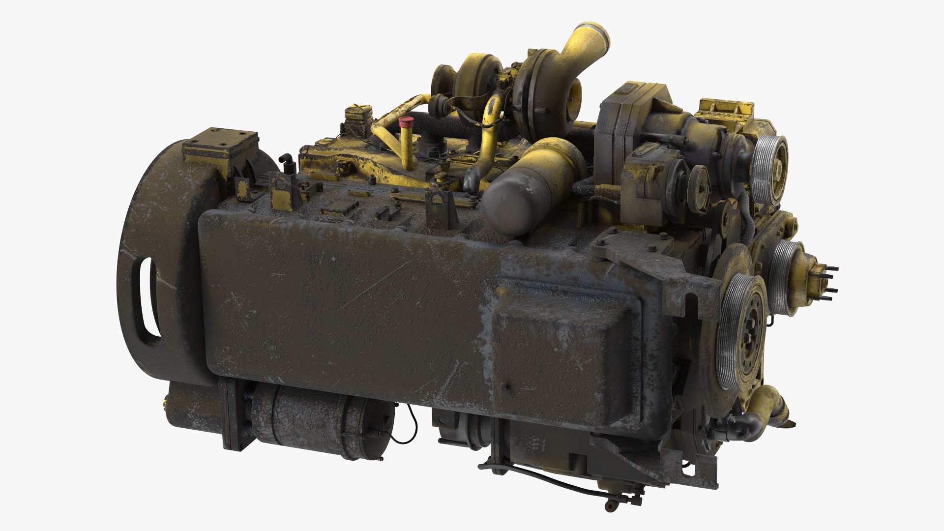 Used Dirty Tractor Diesel Engine model - TurboSquid 2183849