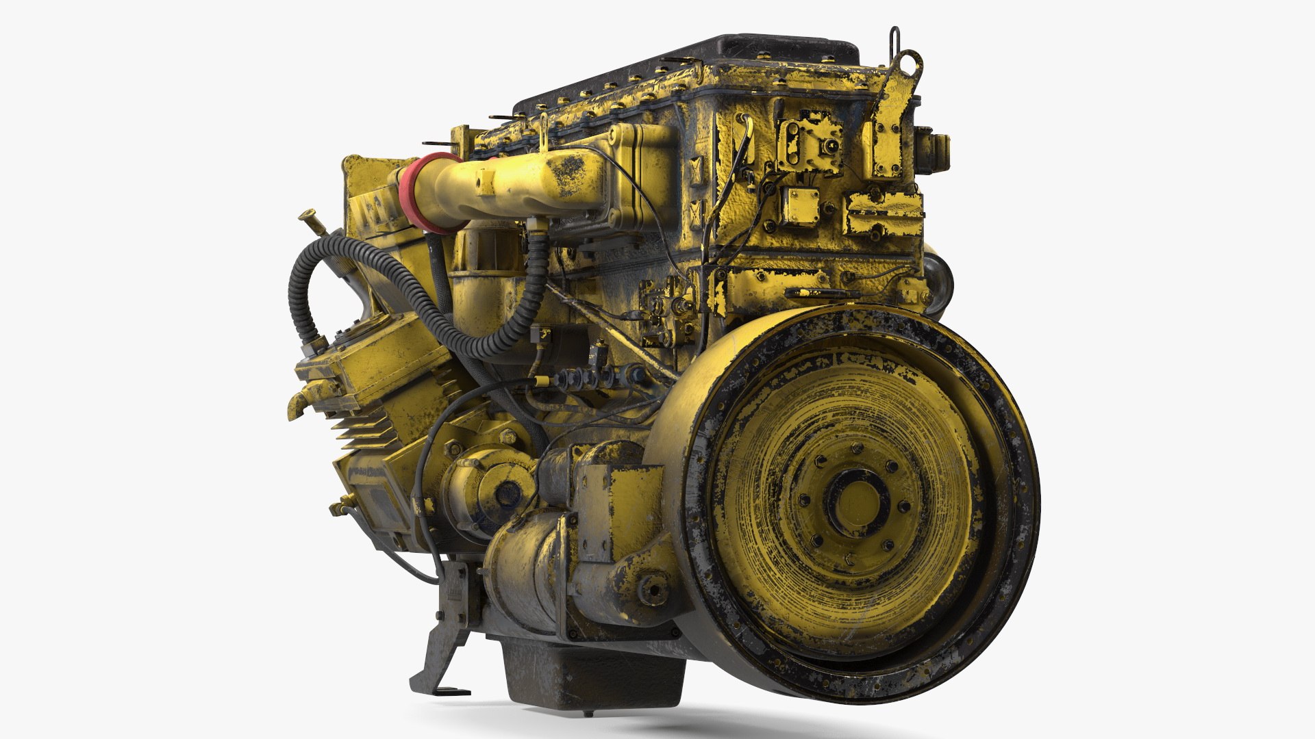 Used Dirty Tractor Diesel Engine model - TurboSquid 2183849