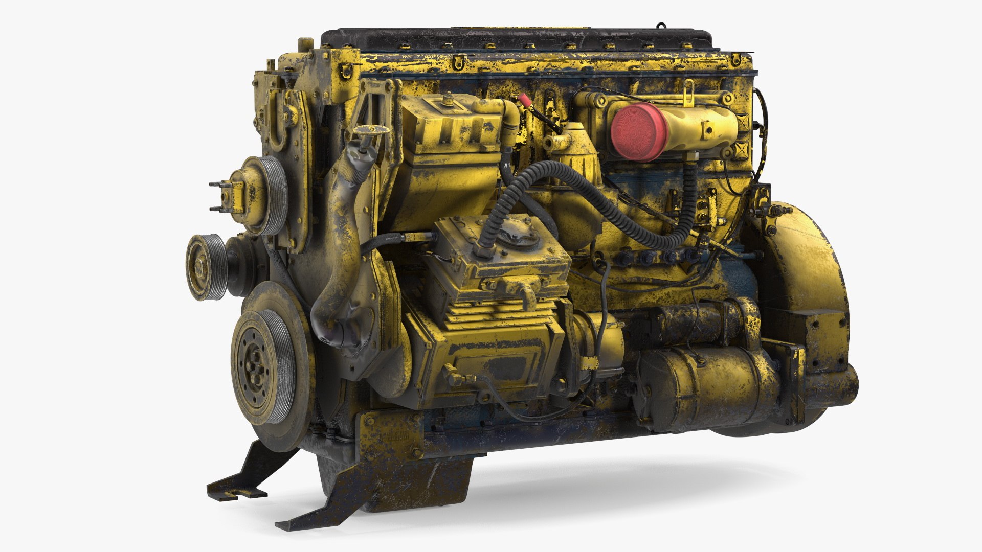 Used Dirty Tractor Diesel Engine model - TurboSquid 2183849
