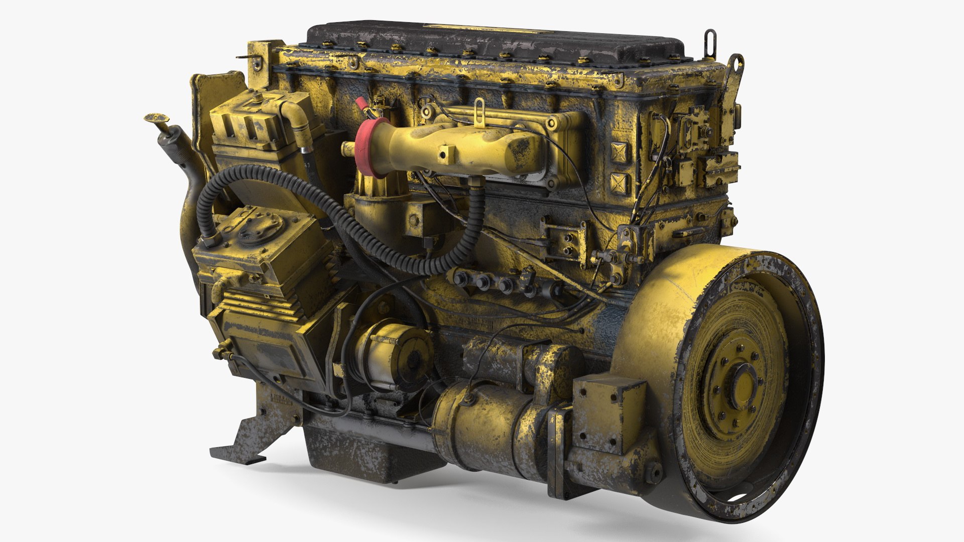 Used Dirty Tractor Diesel Engine model - TurboSquid 2183849