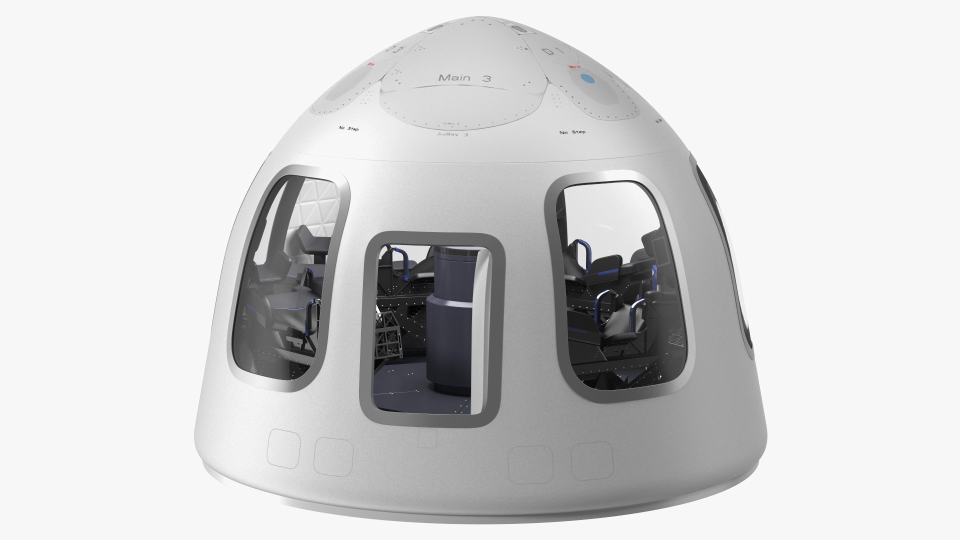 Crew Capsule 3D model preview