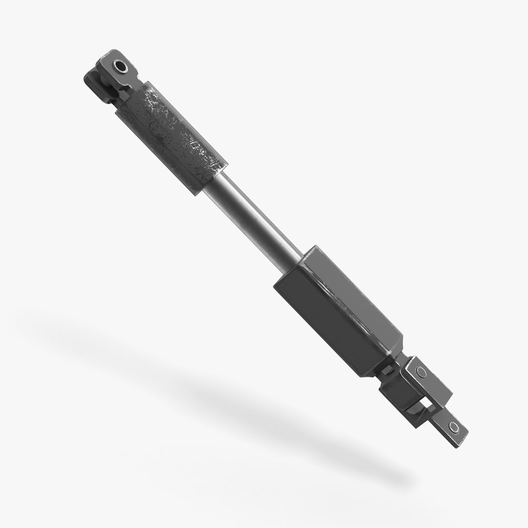 Sci-Fi Painted Hydraulic Cylinder 3 3D model preview