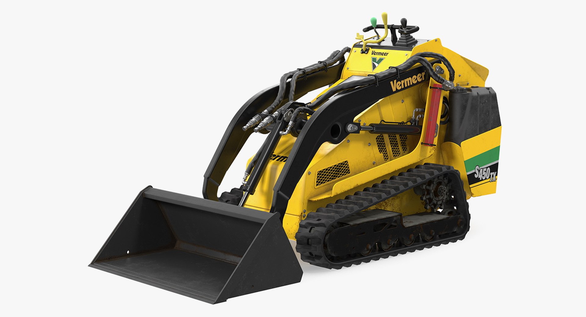 Vermeer S450TX Loader with Bucket Dirty 3D Model 3D model preview