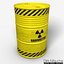 nuclear waste barrel obj