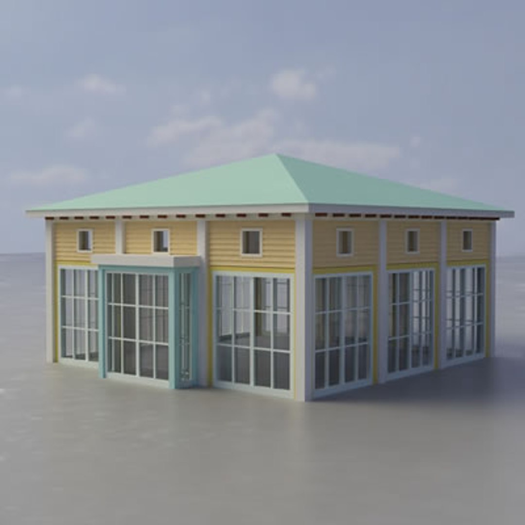 multi purpose building 3d model