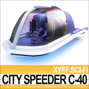 Xyff Sci-Fi City Speeder C-40