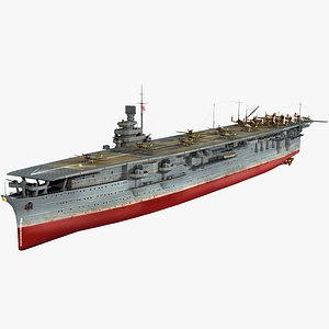 japanese aircraft carrier zuikaku 3D model