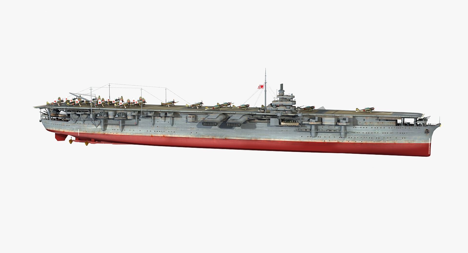 Japanese Aircraft Carrier Zuikaku 3D Model - TurboSquid 1344433