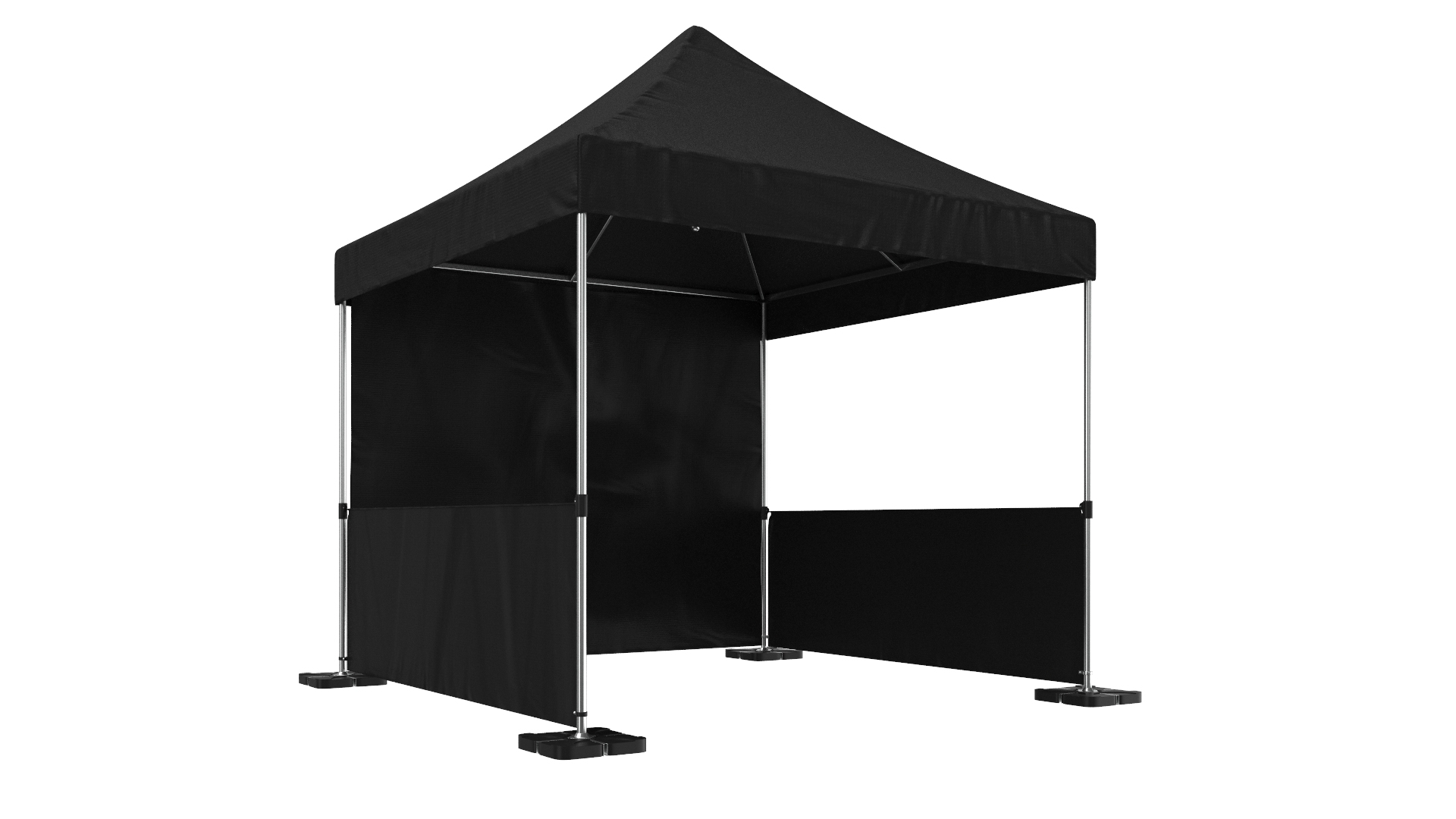 3D Black Commercial Tent Model - TurboSquid 1846558