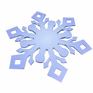snowflake snow flake 3d model