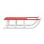 Red Snow Sled 3D