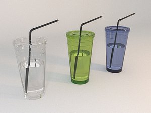 3D tumbler straw