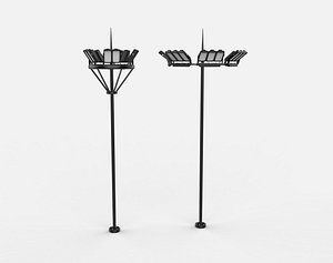3D Stadium Light Tower 02 3D model model