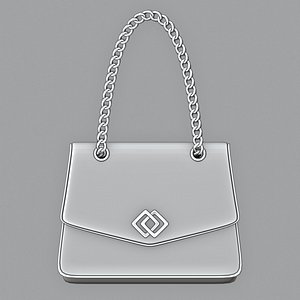 Bag with chain handle 3D