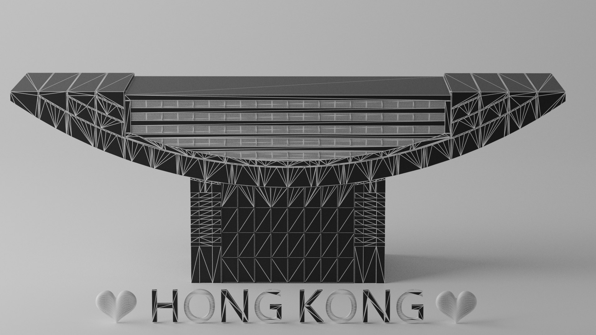 3D The Peak Tower Hong Kong Landmark Model - TurboSquid 2059264