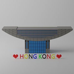 3D The Peak Tower Hong Kong Landmark model