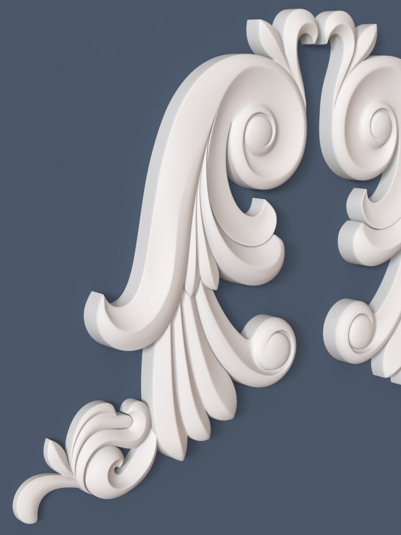 Decorative Scroll 3d Model