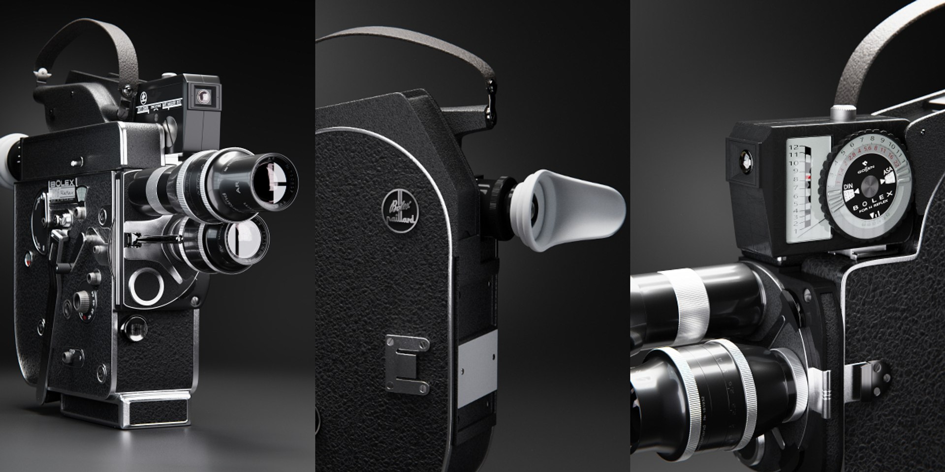 Bolex H16 Vintage Camera 3D - TurboSquid 1187591