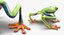 Frogs Rigged Collection for Maya