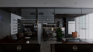 3D Office Interior 01