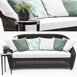 3D model WEATHER WICKER ROLL