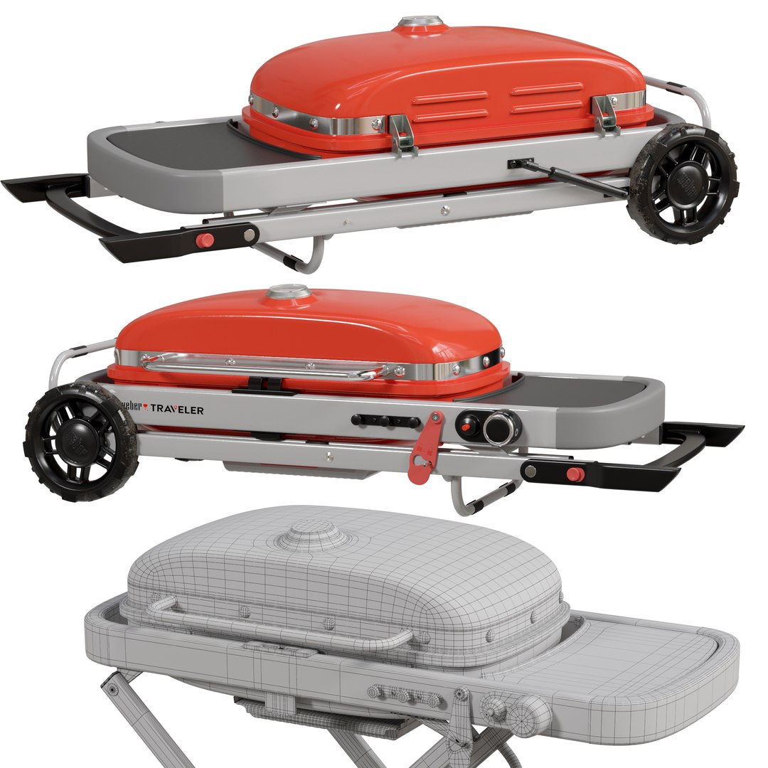 Weber Traveler Portable Gas Grill 3D model https://p.turbosquid.com/ts-thumb/64/iCrKW0/Up/webertrevelerg1/jpg/1685240431/1920x1080/fit_q87/ffce359593bd38d4fc7b458759e76d4ed907b473/webertrevelerg1.jpg