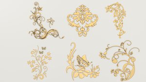 3D decorative patterns model
