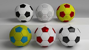 3d footballs pack