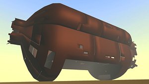 3D derelict space-craft