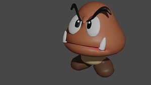Goomba at Super Mario 3D model