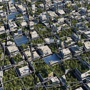 futuristic city 3 3D model