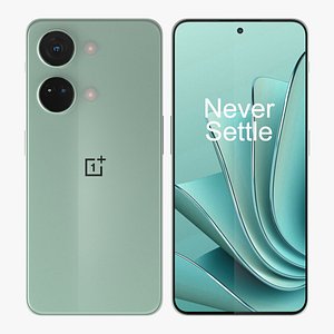 3D ONEPLUS ACE 2V Turquoise model