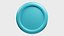 FTX Token or FTT Teal Crypto Coin with cartoon style
