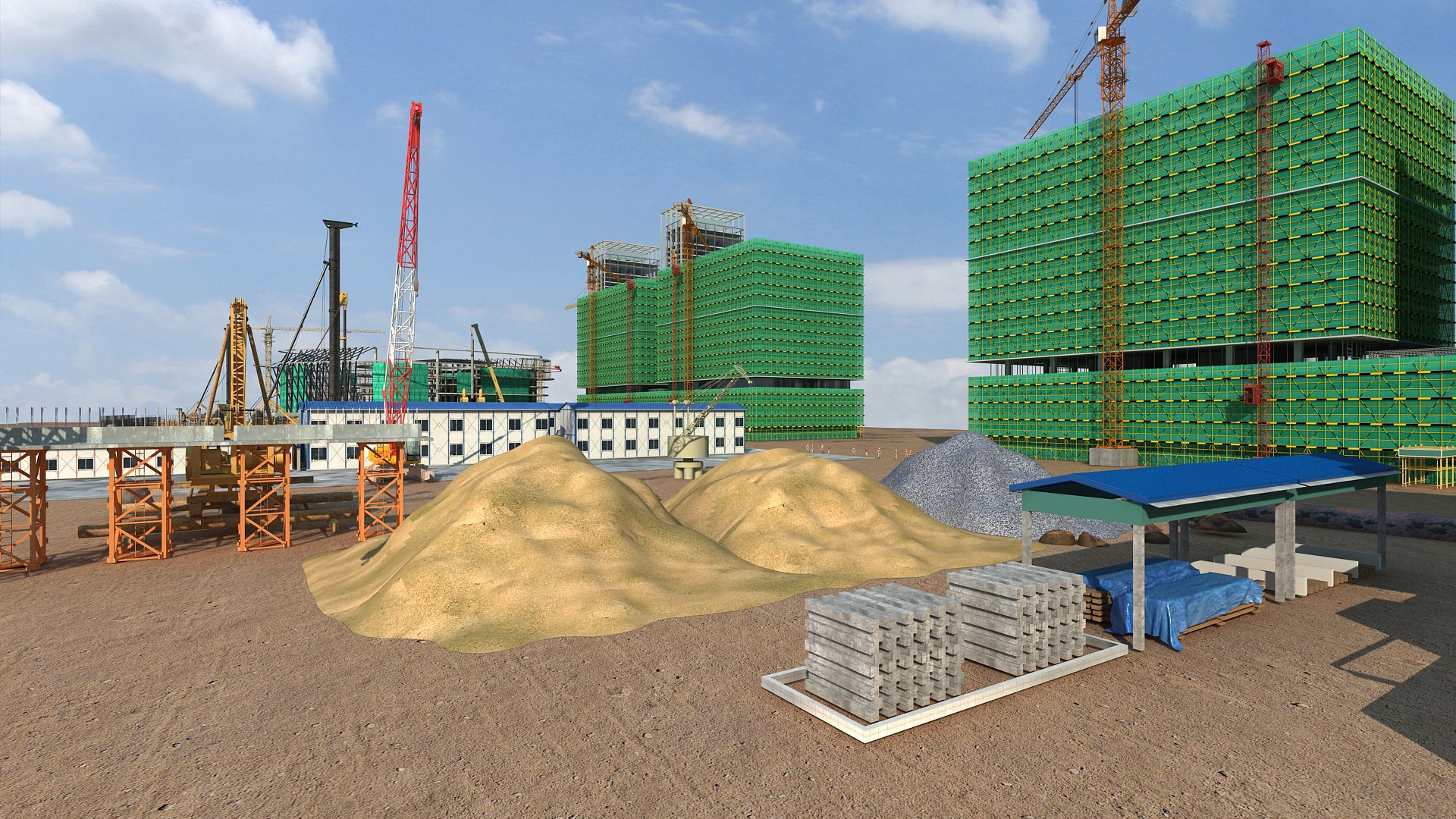 3D Model Construction Site - TurboSquid 2086942