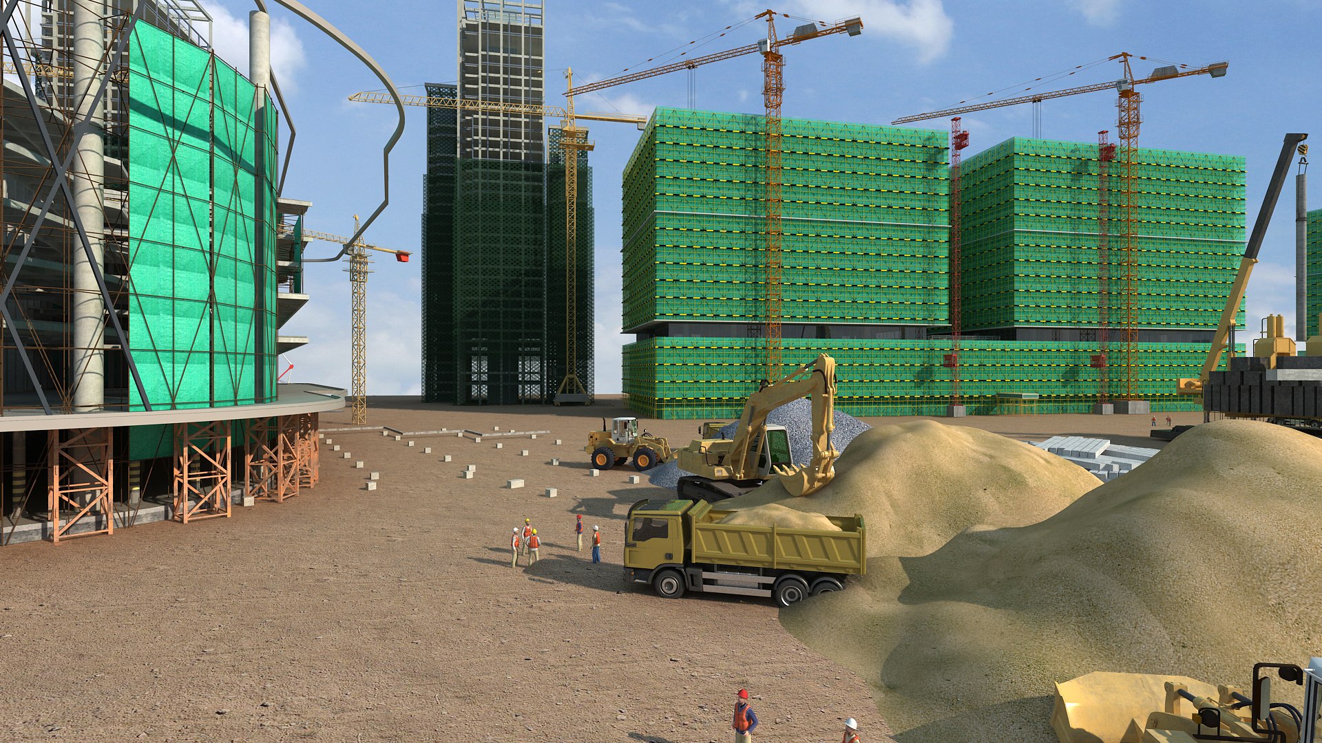 3D Model Construction Site - TurboSquid 2086942