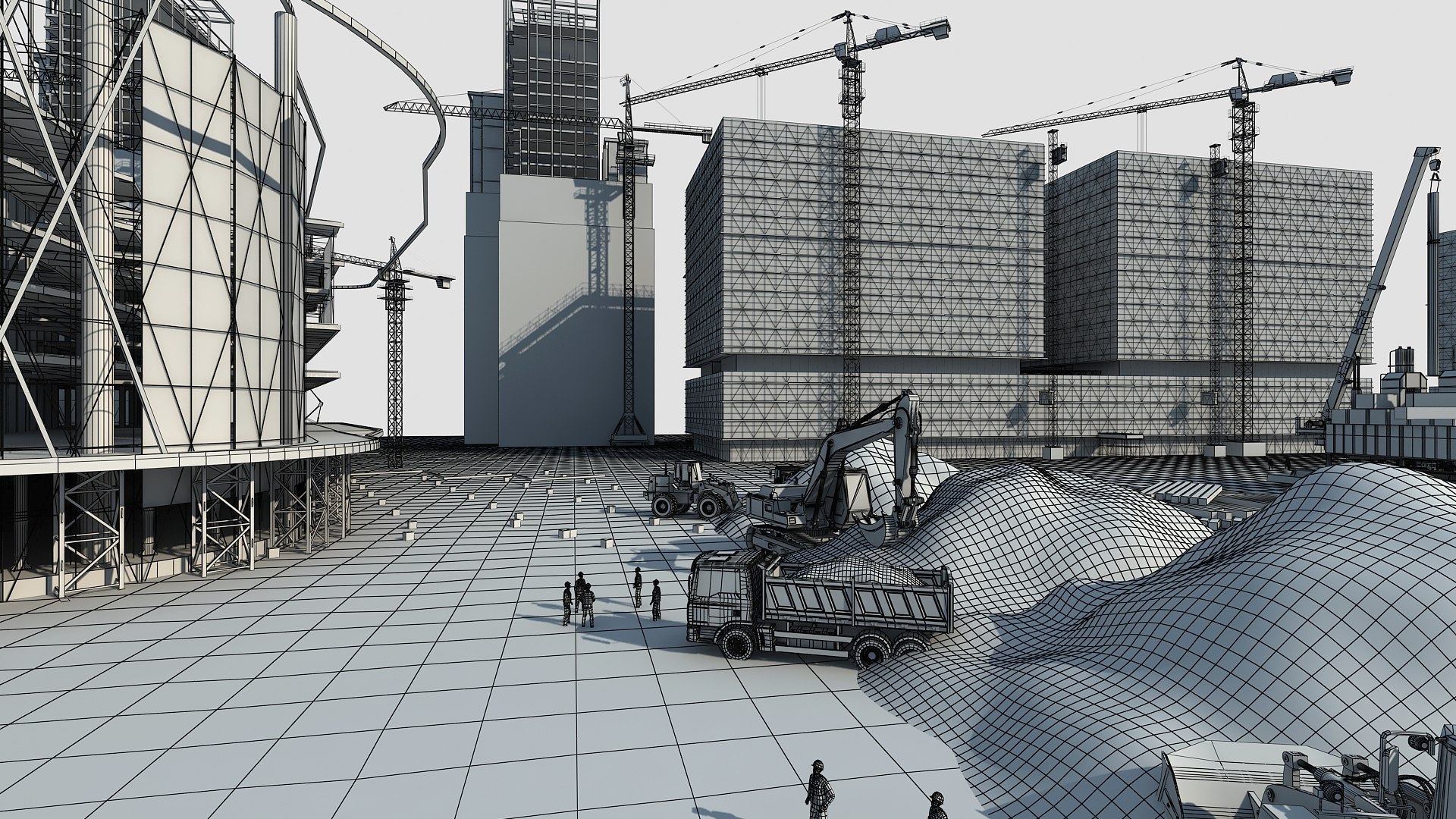 3D Model Construction Site - TurboSquid 2086942