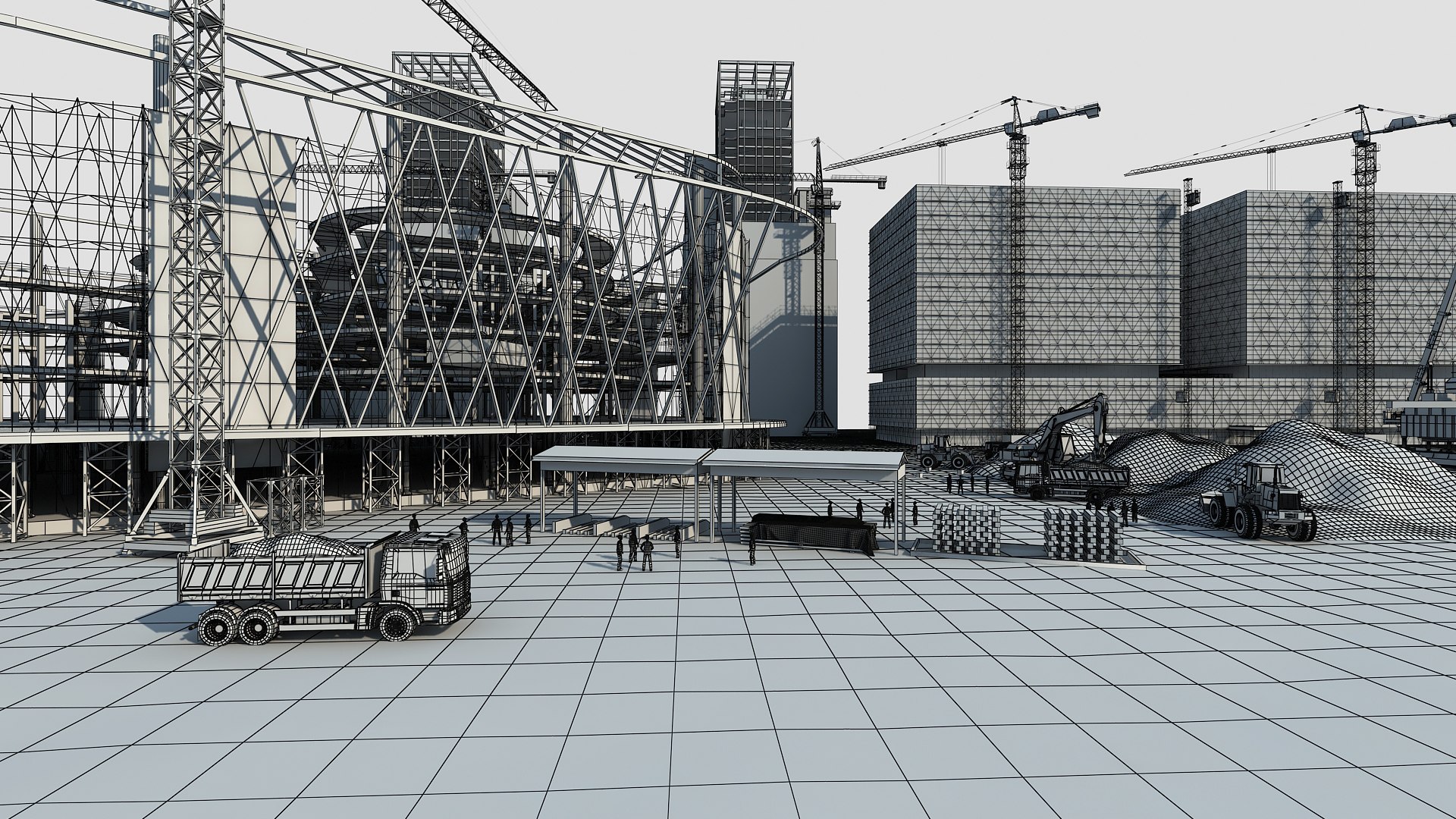 3D Model Construction Site - TurboSquid 2086942