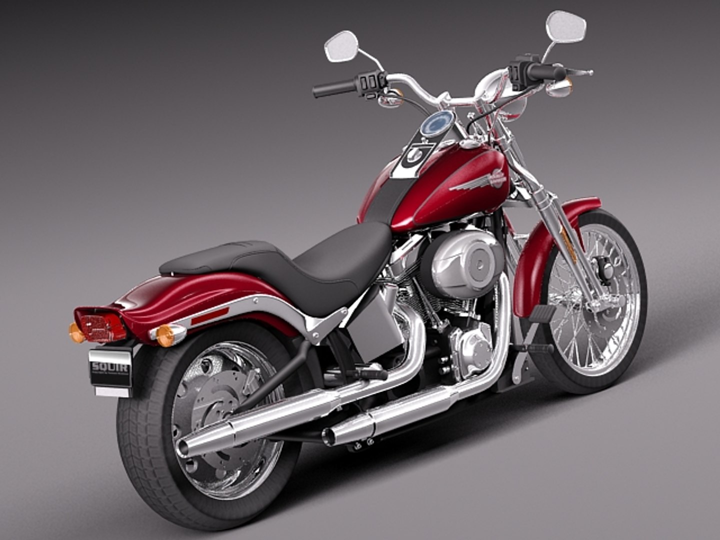 3d Model Harley Softail Springer 2012