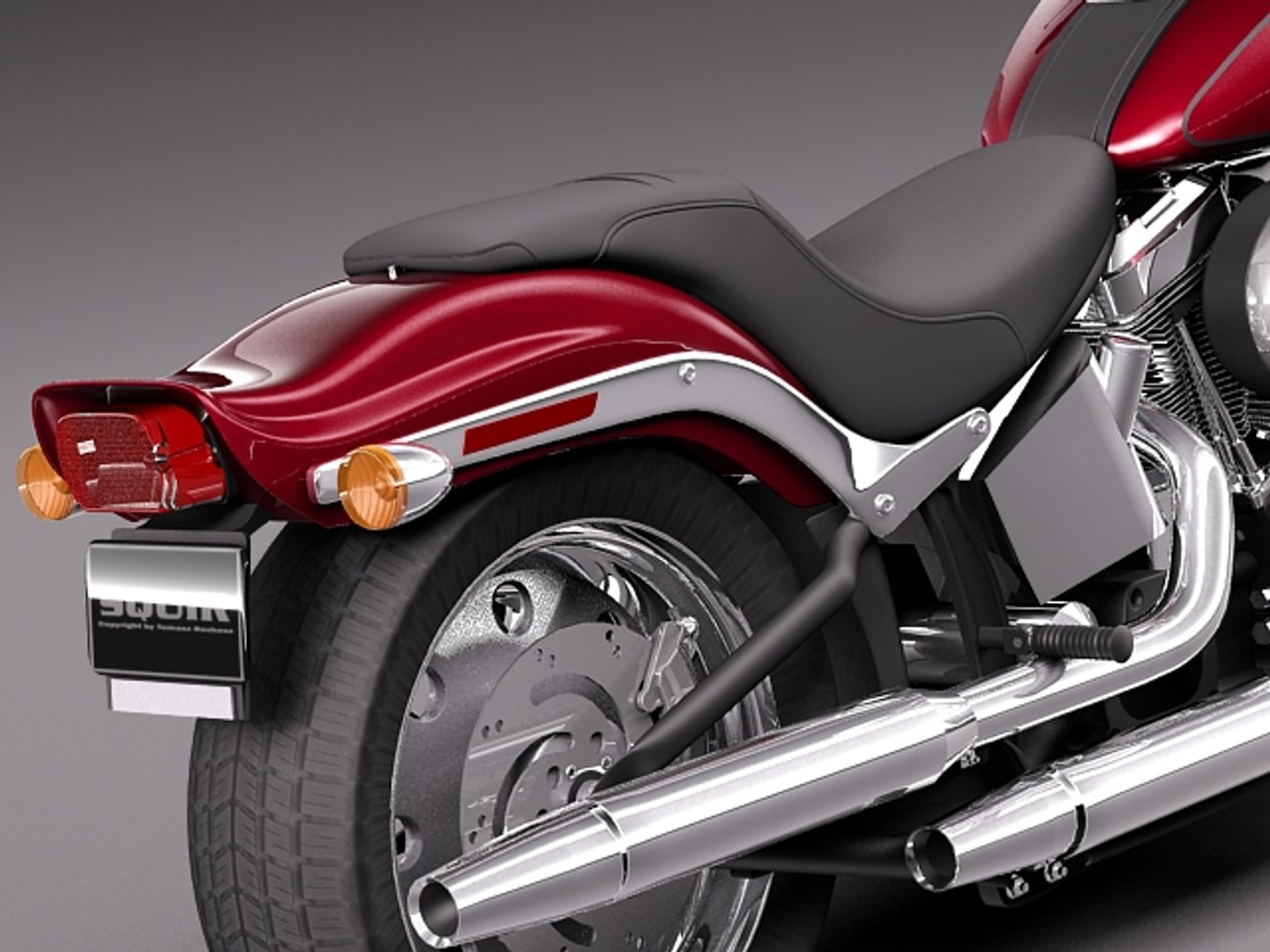 3d Model Harley Softail Springer 2012