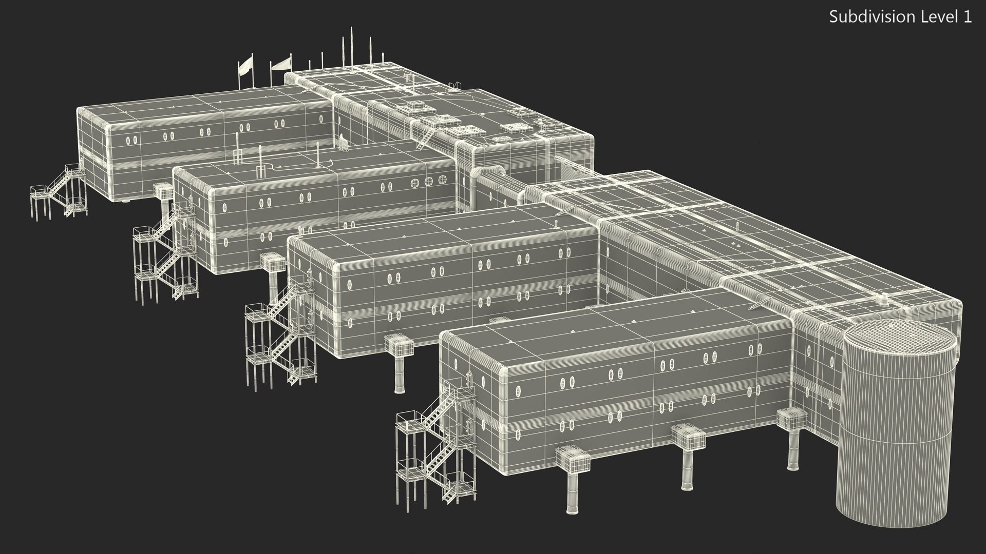 3D US Amundsen Scott South Pole Station model https://p.turbosquid.com/ts-thumb/65/4HqgxQ/3X/usamundsenscottsouthpolestationmb3dmodel024/jpg/1694245717/1920x1080/fit_q87/1a4310280c13b684d34aaf10ccbd016b76702532/usamundsenscottsouthpolestationmb3dmodel024.jpg