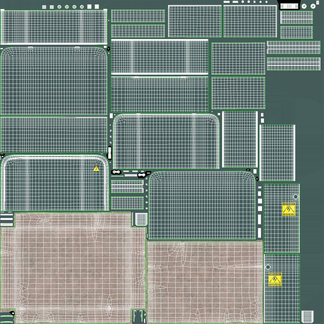 3D Electric Utility Box Clean and Dirty - TurboSquid 1861486