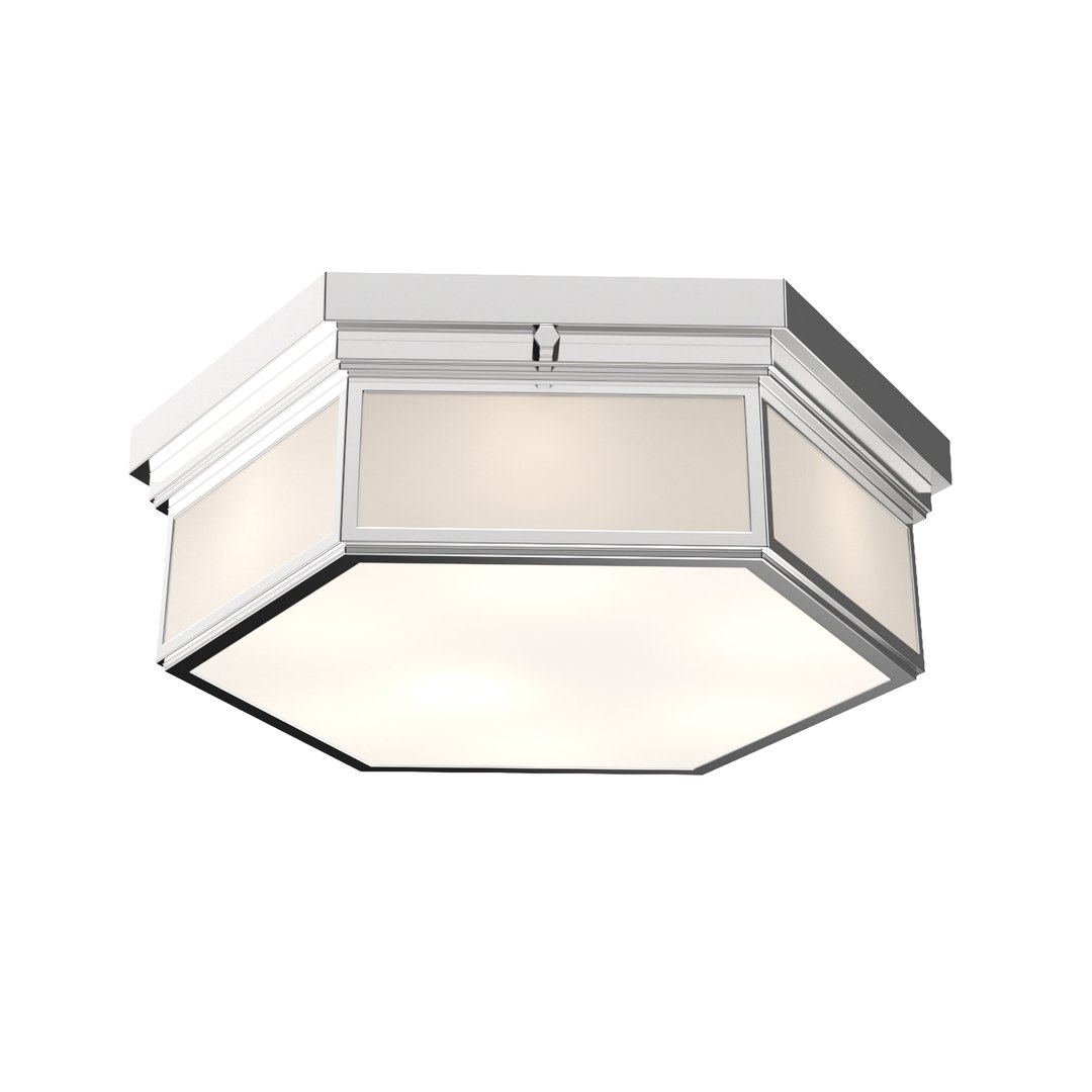 Berling Small Flush Mount 3d Model - Turbosquid 2011881