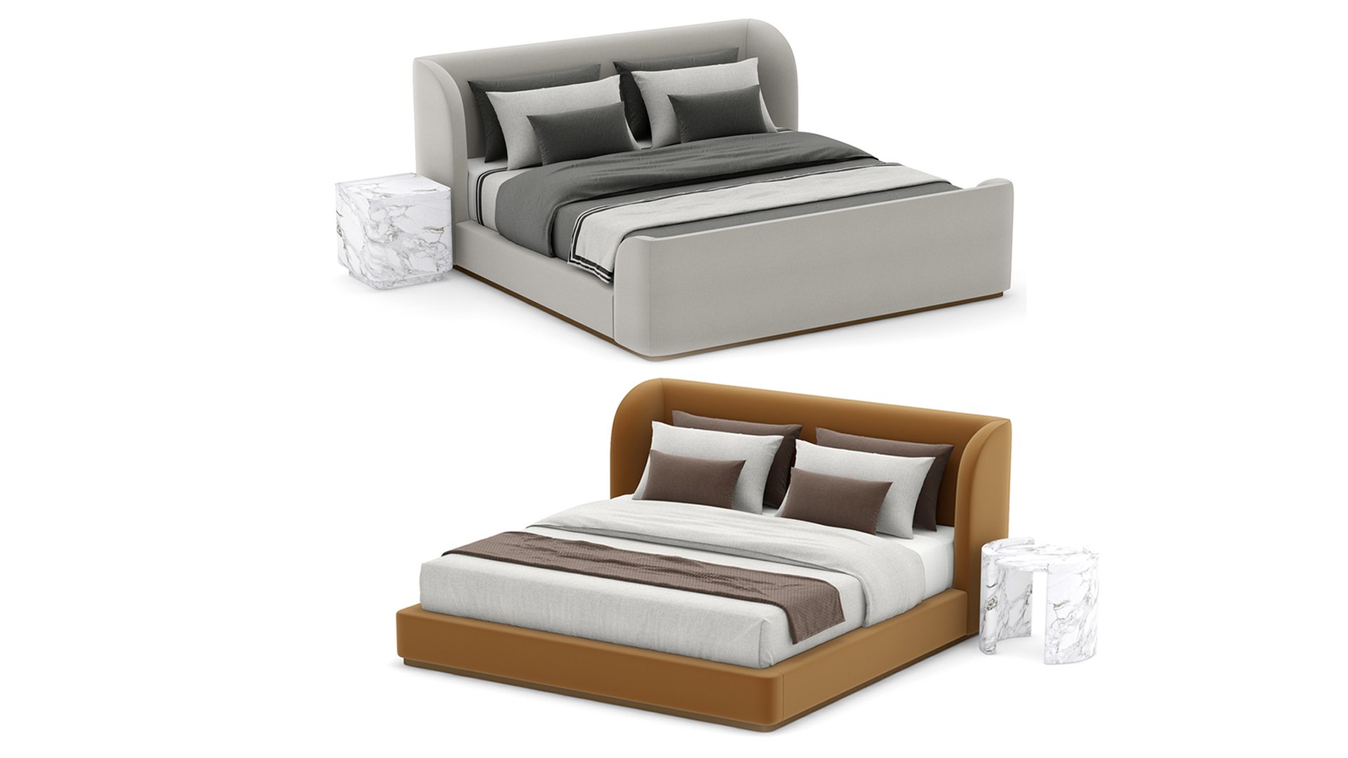 Rh Copenhagen Beds 3d Model Turbosquid 2108553