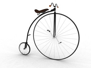 xix century bicycle 3d model