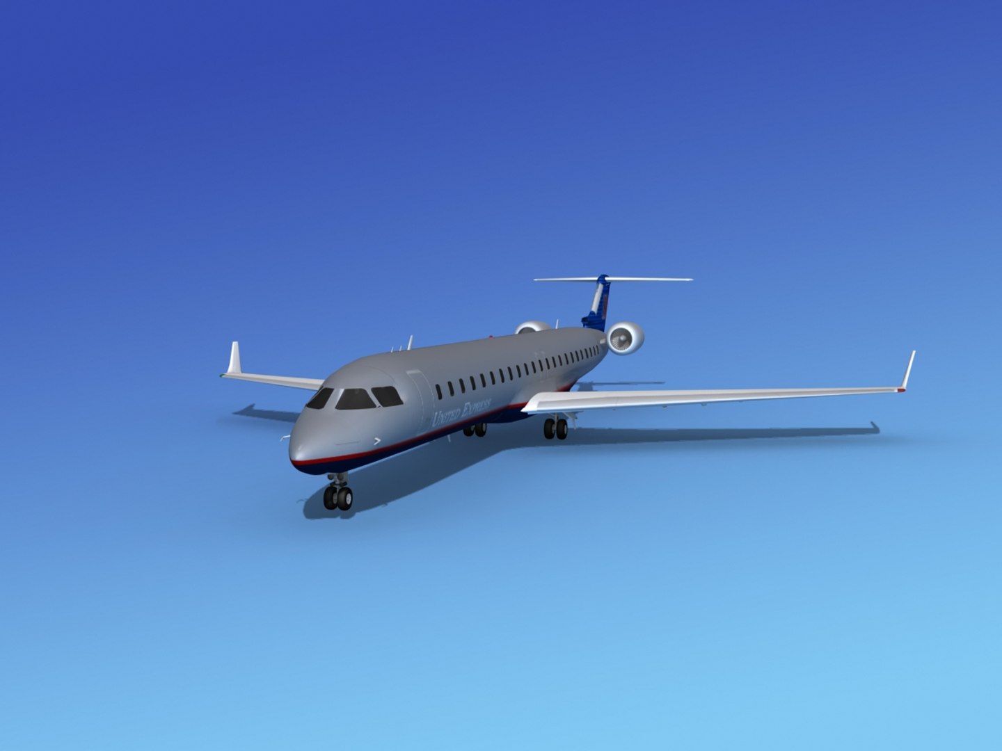 Crj900 Airlines Bombardier 3d Obj