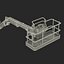 3d model telescopic boom lift generic