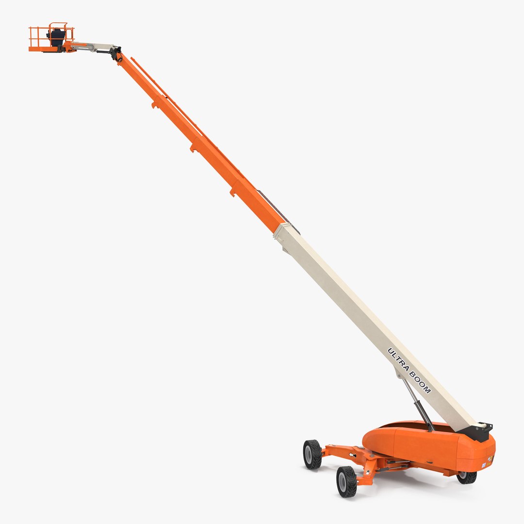 Telescopic Boom Lift Generic 4 Pose 2 3D model preview