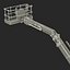 3d model telescopic boom lift generic